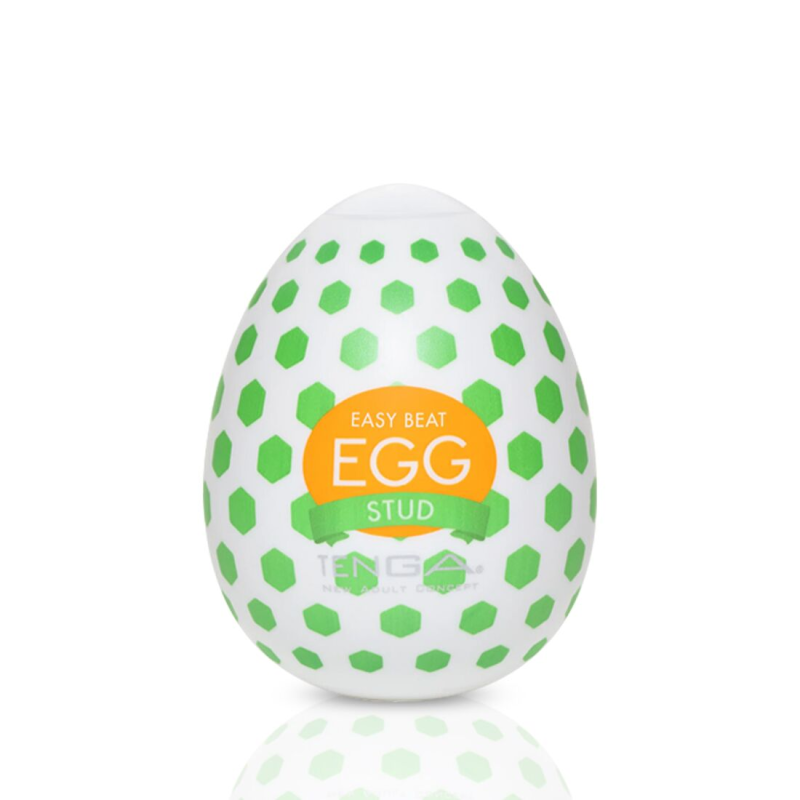 Мастурбатор-яйце Tenga Egg Stud з шестигранними виступами