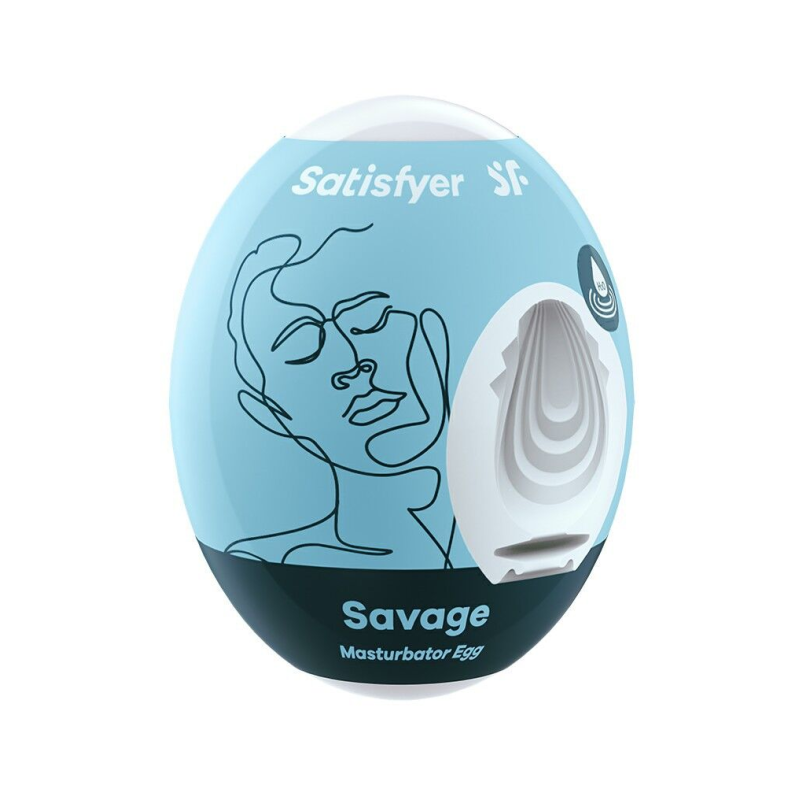 Мастурбатор-яйце Satisfyer Masturbator Egg Savage самозмащувальний, одноразовий