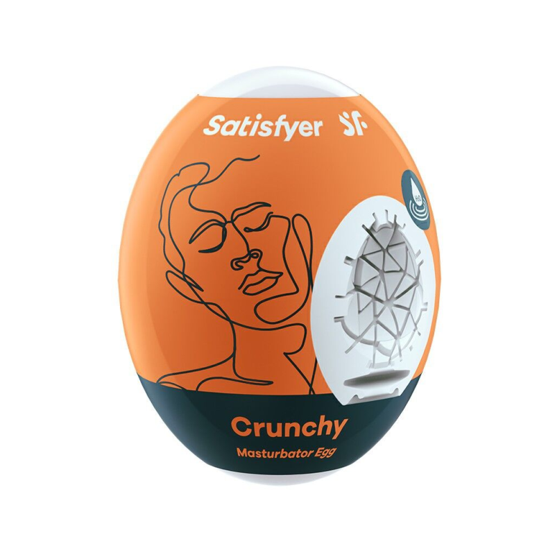 Мастурбатор-яйце Satisfyer Masturbator Egg Crunchy самозмащувальний