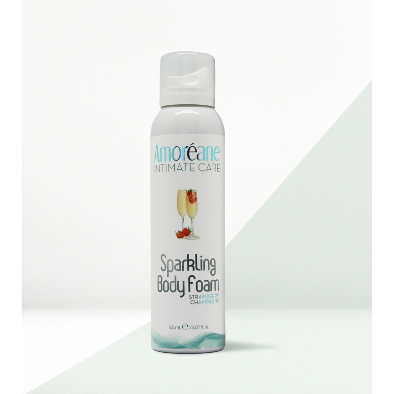 Масажна піна Amoreane Sparkling Body Foam Strawberry Champagne, 150 мл