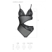 Боді з ажурним ліфом Passion Christa Body, чорне, XXL/XXXL