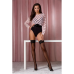 Панчохи Passion ST120 1/2, ажурна силіконова резинка, декор люрексовою ниткою