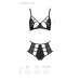 Комплект з екошкіри Passion Tamaris Set black, бюстгальтер і трусики, S/M