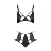 Комплект з екошкіри Passion Tamaris Set black, бюстгальтер і трусики
