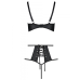Комплект з екошкіри Passion Tamaris Set black, бюстгальтер і трусики