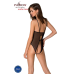 Боді з ажурним декором та відкритим кроком Passion Ursula Body S/M, black