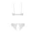 Комплект бра та трусики з мереживним декором Passion Ursula Set, white, S/M