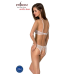 Комплект бра та трусики з ажурним декором Passion Ursula Set, white
