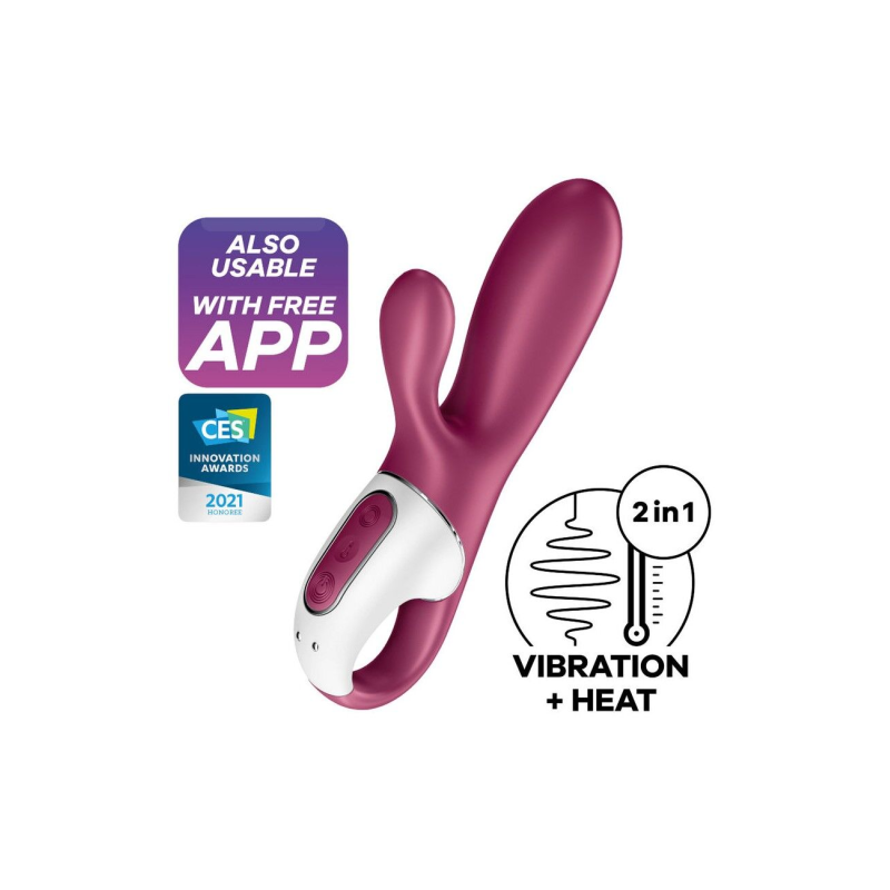Смарт-вібратор кролик з підігрівом Satisfyer Hot Bunny