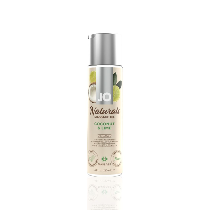 Масажна олія JO Naturals Massage Oil Coconut & Lime, 120 мл