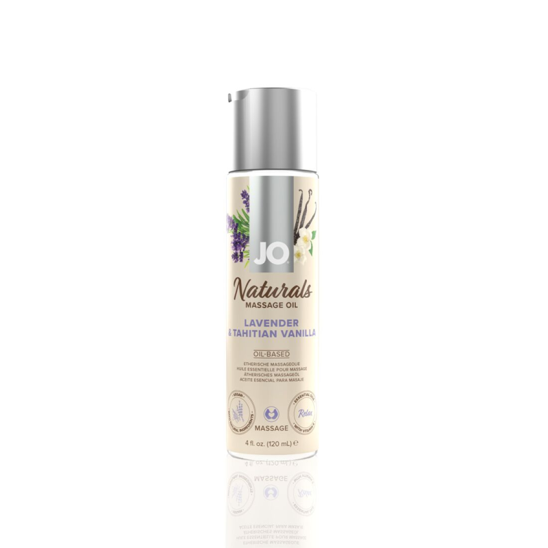 Масажна олія JO Naturals Massage Oil Lavender & Vanilla, 120 мл