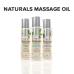 Масажна олія JO Naturals Massage Oil Peppermint & Eucalyptus, 120 мл