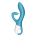 Вібратор кролик з трійним відростком Satisfyer Embrace me Turquoise
