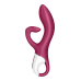 Вібратор-кролик з потрійним відростком Satisfyer Embrace me Berry
