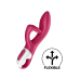 Вібратор-кролик з потрійним відростком Satisfyer Embrace me Berry