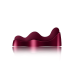 Універсальний sit-on-top вібратор Rocks Off Ruby Glow Blush з пультом ДУ
