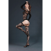 Комплект боді та панчохи Moonlight Model 06 Black