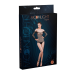 Сітчасте боді зі стразами Moonlight Model 09, Black, відкриті плечі