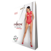 Бодистокінг з доступом Passion BS086 red, вертикальна сітка, виріз на спинці