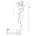 Бодистокинг з декольте Passion BS088 white