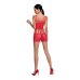 Бодистокинг міні-плаття з метеликами Passion BS090 One Size, red
