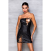 Міні-плаття з екошкіри Passion Celine Chemise, чорне, S/M