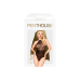 Боді Penthouse Blooming Era XL Black, імітація гіпюрового страплеса, відкриті плечі