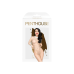 Боді Penthouse Scandalous S/L, біле, велика сітка, високий комір, довгі рукави