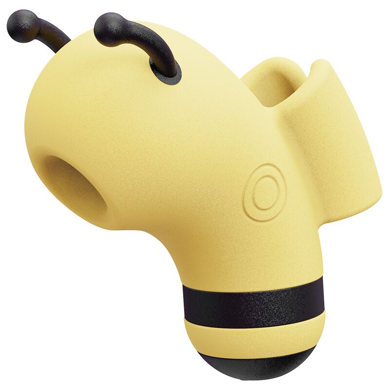 Вакуумний стимулятор з мікротоками KISSTOY Beebe Yellow, на палець
