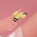 Вакуумний стимулятор з мікротоками KISSTOY Beebe Yellow, на палець