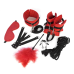 BDSM-набір Art of Sex Soft Touch BDSM Set, червоний, 9 предметів