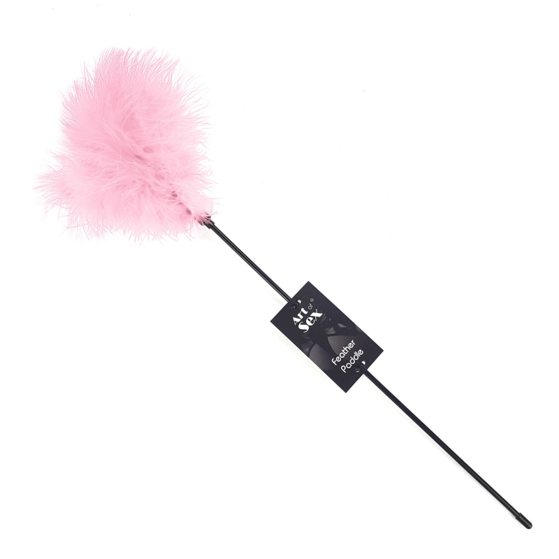 Лоскотало з пером індика Art of Sex – Feather Paddle, рожеве