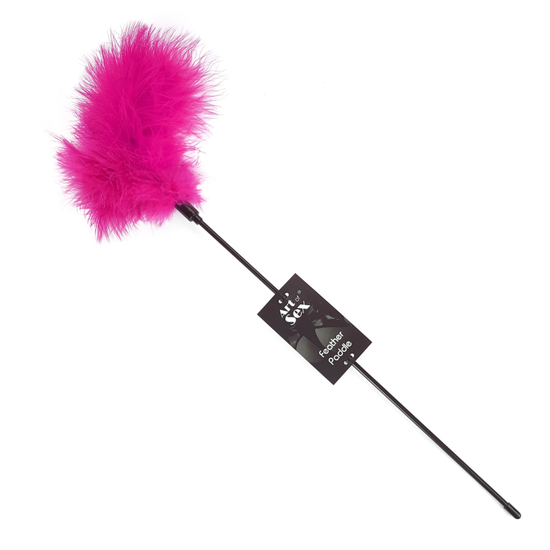 Щекоталка з пером індика Art of Sex Feather Paddle, темно-рожева
