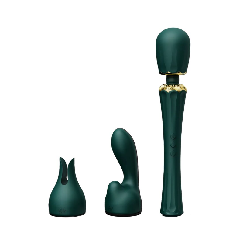 Вібромасажер Zalo Kyro Wand Turquoise Green