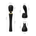 Вібромасажер з насадками Zalo Kyro Wand Obsidian Black
