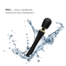 Вібромасажер з насадками Zalo Kyro Wand Obsidian Black