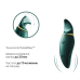 Вібратор 2в1 з язичком Zalo Hero Jewel Green