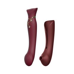 Смартвібратор Zalo Queen Wine Red 3в1