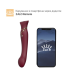 Смартвібратор Zalo Queen Wine Red 3в1