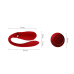 Смартвібратор для пар Zalo Fanfan Bright Red з пультом ДК