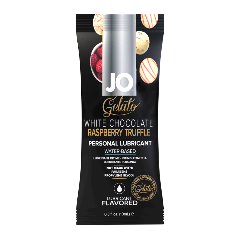 Пробник лубриканту JO Gelato White Chocolate Raspberry, 10 мл
