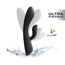 Вібратор-кролик з підігрівом Dorcel Flexi Rabbit Black