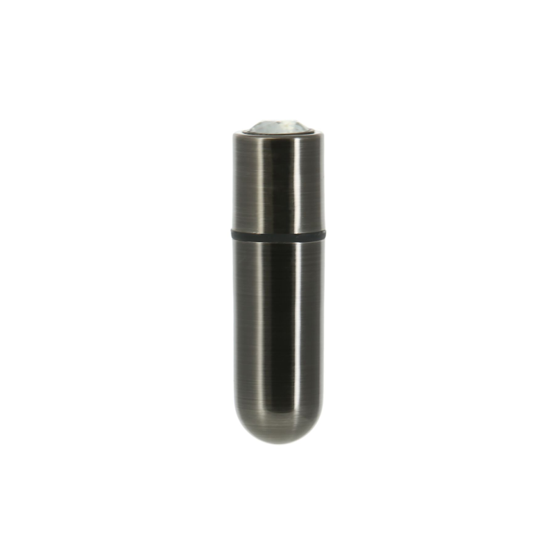 Вібропуля PowerBullet First-Class Bullet 2.5″ з чохлом-брелоком, Gun Metal