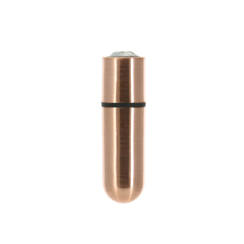 Вібропуля PowerBullet First-Class Bullet 2.5″ з чохлом-брелоком, Rose Gold