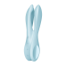 Кліторальний вібратор Satisfyer Threesome 1 Light Blue з трьома пальчиками
