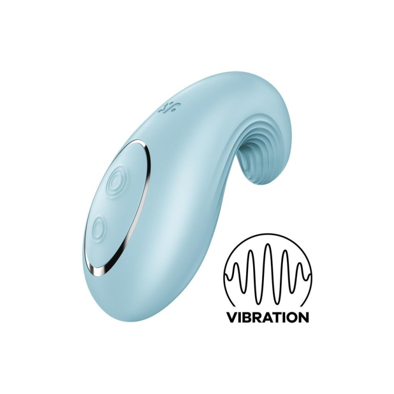 Вібратор Satisfyer Dipping Delight Light Blue з двома моторами