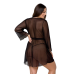 Пеньюар Passion Amberly Peignoir, чорний, розмір 4XL/5XL