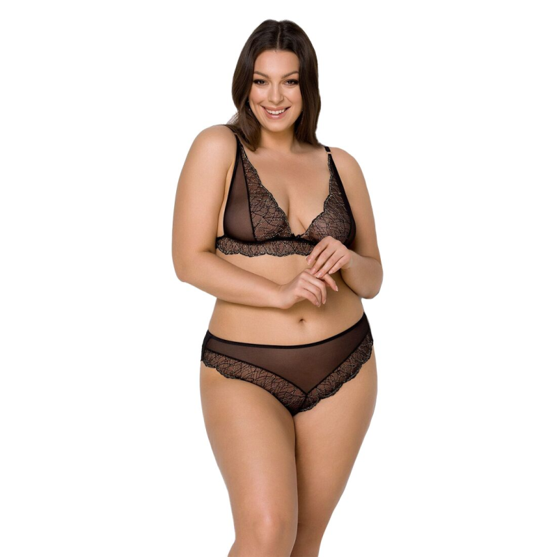 Комплект білизни Passion Amberly Set 6XL/7XL, чорний