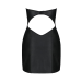 Міні-сукня з екошкіри Passion Celine Chemise 6XL/7XL зі шнурівкою