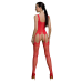 Бодистокинг Passion ECO BS007 red з доступом